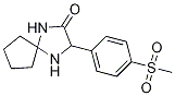 3-[4-(Methylsulfonyl)phenyl]-1,4-diazaspiro[4.4]nonan-2-one Structure