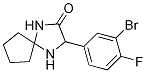 3-(3-BroMo-4-fluorophenyl)-1,4-diazaspiro[4.4]nonan-2-one Structure