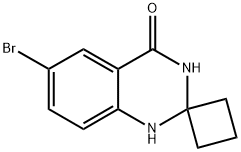 6-BroMospiro[1,2,3,4-tetrahydroquinazoline-2,1'-cyclobutane]-4-one Structure