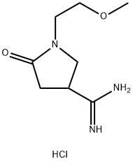 1-(2-Methoxyethyl)-2-oxopyrrolidine-4-carboxaMidine Hydrochloride Structure