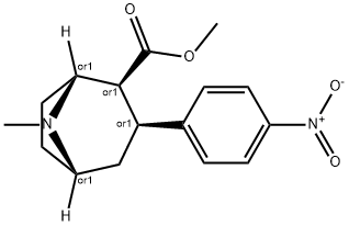 (1R,2S,3S,5S)-8-METHYL-3-(4-NITRO-PHENYL)-8-AZA-BICYCLO[3.2.1]OCTANE-2-CARBOXYLIC ACID METHYL ESTER 구조식 이미지