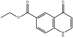 4-Oxo-1,4-dihydro-quinoline-6-carboxylic acid ethyl ester Structure