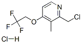 2-CHLOROMETHYL-3-METHYL-4-(2,2,2-TRIFLUOROETHOXY)PYRIDINE HYDROCHLORIDE 구조식 이미지