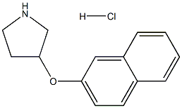 2-NAPHTHYL 3-PYRROLIDINYL ETHER HYDROCHLORIDE Structure