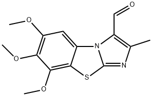 2-METHYL-6,7,8-TRIMETHOXYIMIDAZO[2,1-B]BENZOTHIAZOLE-3-CARBOXALDEHYDE Structure