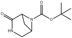 tert-Butyl 2-oxo-3,6-diazabicyclo[3.1.1]heptane-6-carboxylate Structure