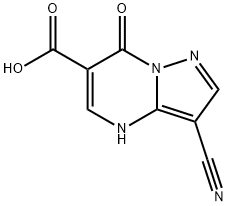 3-cyano-7-oxo-4,7-dihydropyrazolo[1,5-a]pyriMidine-6-carboxylic acid Structure