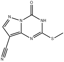 4-hydroxy-2-(Methylthio)pyrazolo[1,5-a][1,3,5]triazine-8-carbonitrile Structure