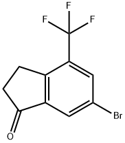 6-Bromo-4-trifluoromethyl-indan-1-one Structure