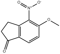 1H-Inden-1-one, 2,3-dihydro-5-Methoxy-4-nitro- 구조식 이미지