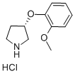 S-3-(2-METHOXYPHENOXY)-PYRROLIDINE HYDROCHLORIDE Structure