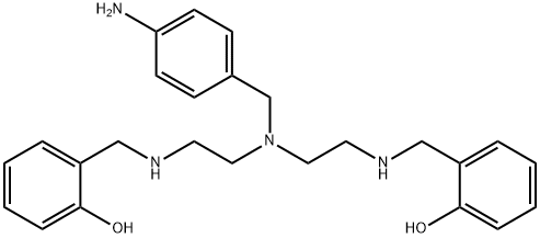 1,7-bis(2-hydroxybenzyl)-4-(4-aminobenzyl)diethylenetriamine Structure