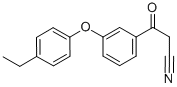 3-(4-ETHYLPHENOXY)-BETA-OXO-BENZENEPROPANENITRILE Structure