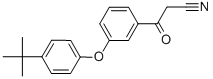 3-[4-(1,1-디메틸에틸)페녹시]-베타-옥소-벤젠프로판니트릴 구조식 이미지