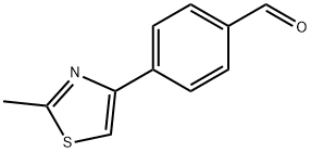 4-(2-METHYL-1,3-THIAZOL-4-YL)BENZALDEHYDE Structure