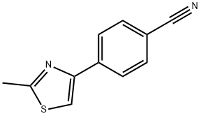 4-(2-METHYL-1,3-THIAZOL-4-YL)BENZONITRILE Structure