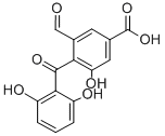 4-(2,6-dihydroxybenzoyl)-3-formyl-5-hydroxybenzoic acid Structure