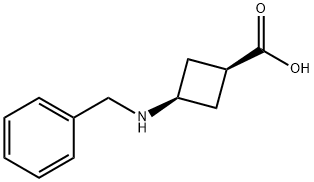 cis-3-BenzylaMinocyclobutanecarboxylic acid TFA (1:1) Structure