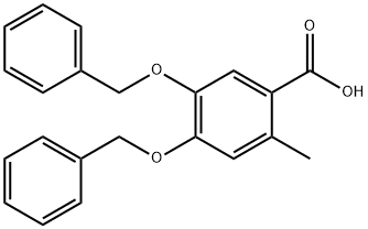 4,5-BIS(BENZYLOXY)-2-METHYLBENZOIC ACID Structure