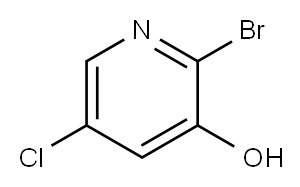2-Bromo-5-chloropyridin-3-ol 구조식 이미지