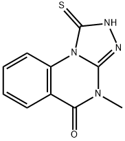 1-MERCAPTO-4-METHYL[1,2,4]TRIAZOLO[4,3-A]QUINAZOLIN-5(4H)-ONE 구조식 이미지