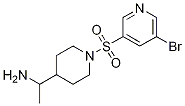 1-(1-(5-broMopyridin-3-ylsulfonyl)piperidin-4-yl)ethanaMine 구조식 이미지