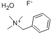 BENZYLTRIMETHYLAMMONIUM FLUORIDE HYDRATE Structure