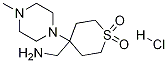 4-(AMinoMethyl)-4-(4-Methylpiperazinyl)thiane-1,1-dione hydrochloride Structure