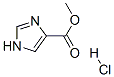 1H-이미다졸-4-카르복실산,메틸에스테르,모노하이드로클로라이드(9CI) 구조식 이미지