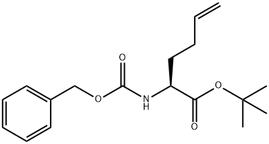 (2S)-2-[[(Benzyloxy)carbonyl]aMino]-5-hexenoic Acid tert-Butyl Ester Structure