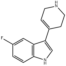 5-FLUORO-3-(1,2,3,6-TETRAHYDRO-PYRIDIN-4-YL)-1H-INDOLE 구조식 이미지