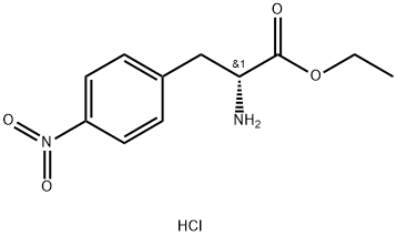 H-4-NITRO-D-PHE-OET HCL Structure