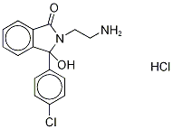 2-(2-Aminoethyl)-3-(4-chlorophenyl)-3-hydroxyphthalimidine-d4 Hydrochloride 
(Mazindol Metabolite) Structure