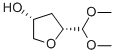 5-DIMETHOXYMETHYL-TETRAHYDRO-FURAN-3-OL 구조식 이미지