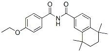 N-(4-에톡시페닐카르보닐)-1,1,4,4-테트라메틸테트라린-6-카르복사미드 구조식 이미지