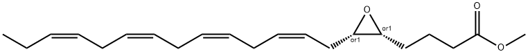 (+/-)5(6)-EPOXY-8Z,11Z,14Z,17Z-EICOSATETRAENOIC ACID, METHYL ESTER 구조식 이미지