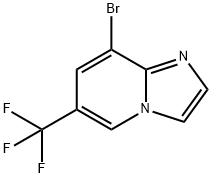 이미다조[1,2-a]피리딘,8-브로모-6-(트리플루오로메틸)- 구조식 이미지