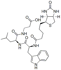 biotinyl-tryptophyl-leucyl-beta-alanine Structure