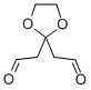 1,3-DIOXOLANE-2,2-DIACETALDEHYDE Structure