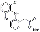 2-(2-Bromo-6-chlorophenyl)amino)-phenylacetic acid sodium salt 95% Structure