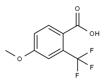 4-METHOXY-2-(TRIFLUOROMETHYL)BENZOIC ACID 구조식 이미지
