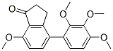 2,3-Dihydroindenone, 7-methoxy-4-[2,3,4-trimethoxyphenyl]- Structure