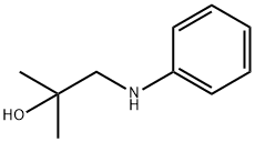 1-Anilino-2-methylpropan-2-ol Structure