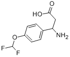 3-AMINO-3-(4-DIFLUOROMETHOXY-PHENYL)-PROPIONIC ACID Structure