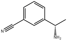 (S)-3-(1-Aminoethyl)benzonitrile 구조식 이미지