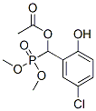 Phosphonic acid, (acetyloxy)(5-chloro-2-hydroxyphenyl)methyl-, dimethyl ester Structure