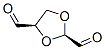 1,3-Dioxolane-2,4-dicarboxaldehyde, (2R,4R)- Structure