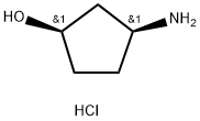(1R,3S)-3-AMinocyclopentanol hydrochloride Structure