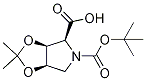 (3AS,4S,6aR)-5-(tert-Butoxycarbonyl)-2,2-dimethyltetrahydro-3aH-[1,3]dioxolo[4,5-c]pyrrole-4-carb 구조식 이미지