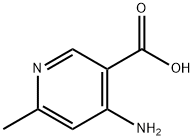 3-Pyridinecarboxylicacid,4-amino-6-methyl-(9CI) 구조식 이미지